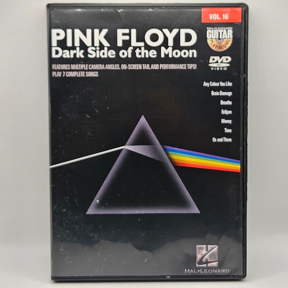 Hal Leonard Pink Floyd Dark Side of the Moon Guitar Play-Along‎ DVD Vol 16 Black